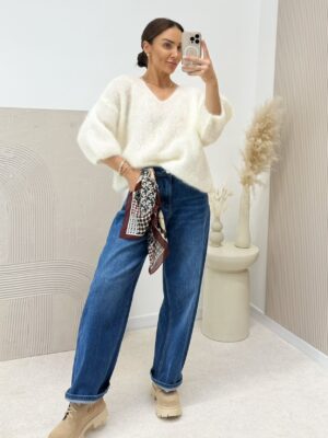 SWETEREK KID MOHER LOU ECRU