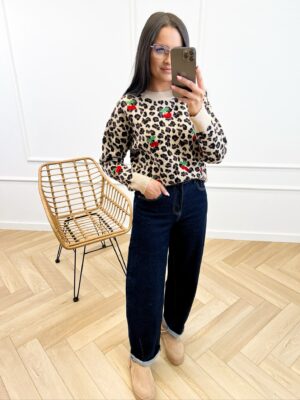 SWETER PANTERA CHERRY