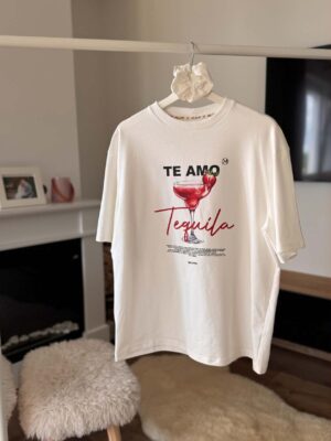 T-SHIRT TE AMO TEQUILLA Z GUMKĄ DO WŁOSÓW