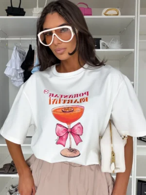 T-SHIRT PORNSTAR MARTINI Z GUMKĄ DO WŁOSÓW